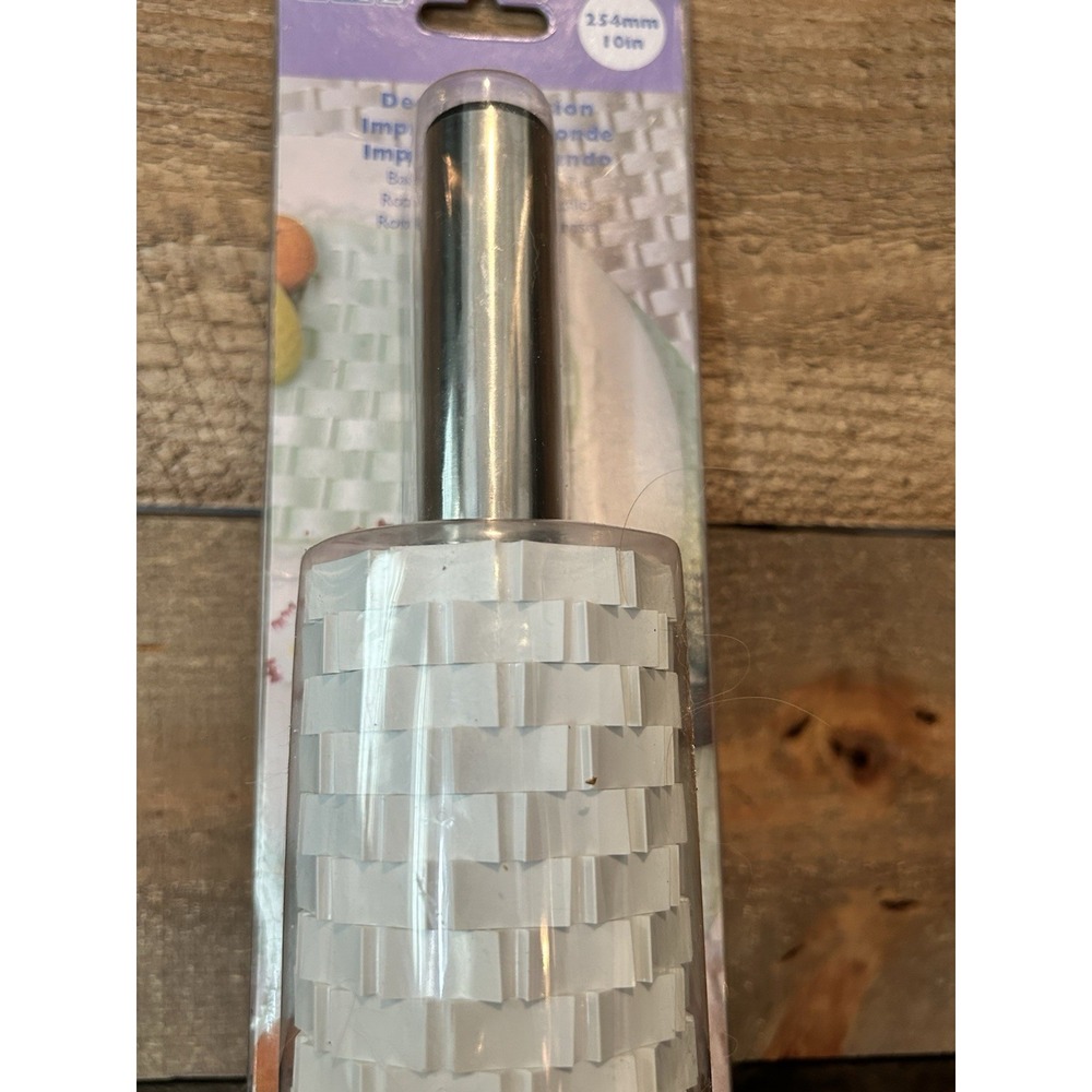 PME Rolling Pin Deep Impression Basketweave 10" # BW91 New In Package! - Picture 4 of 6